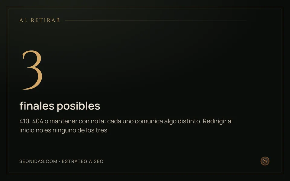 Cifra 3: los tres finales de una URL retirada.