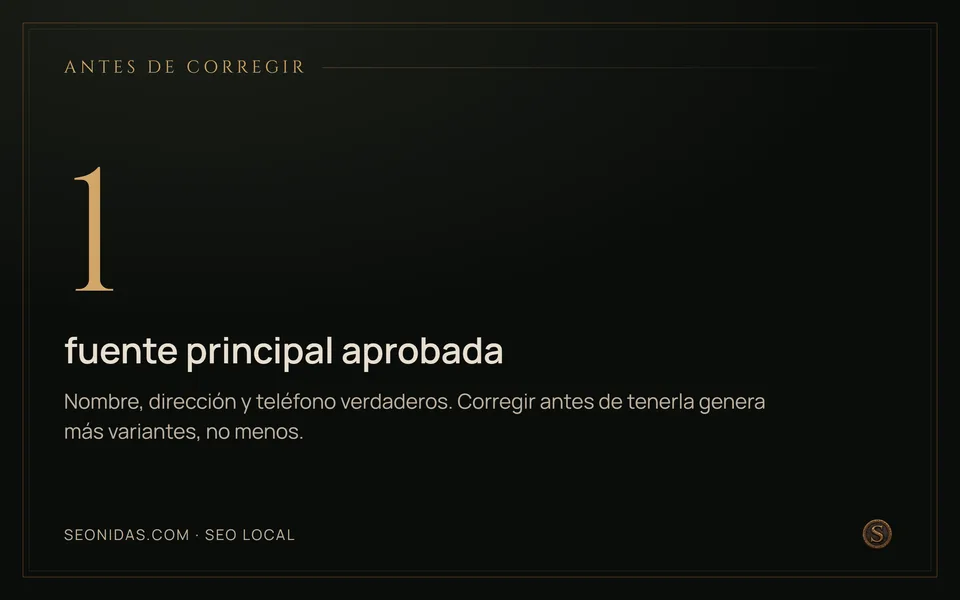 Cifra 1: una fuente principal aprobada antes de tocar ninguna mención.