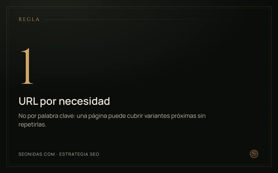 Cifra 1: una URL por necesidad del usuario.