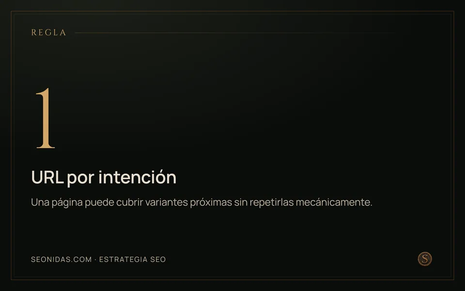 Cifra 1: una URL por intención.