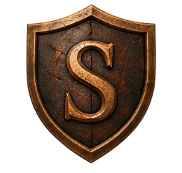 Escudo heráldico con S para autoridad SEO
